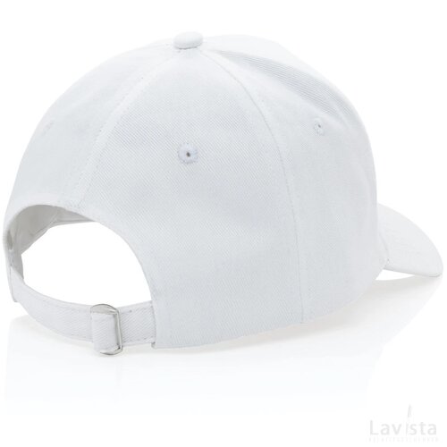 Impact AWARE™ 5 panel 280gr recycled katoenen cap wit