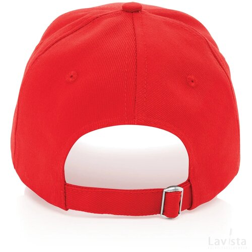 Impact AWARE™ 5 panel 280gr recycled katoenen cap rood