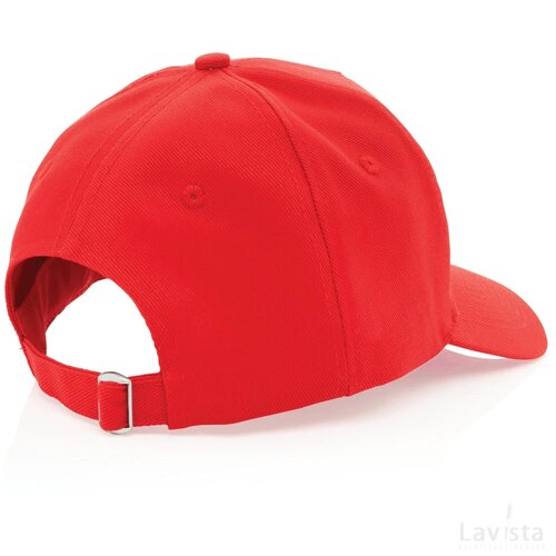 Impact AWARE™ 5 panel 280gr recycled katoenen cap rood