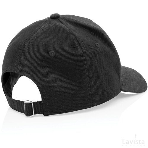 Impact AWARE™ 5 panel 280gr recycled katoenen cap zwart