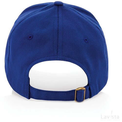 Impact AWARE™ 5 panel 280gr recycled katoenen cap blauw