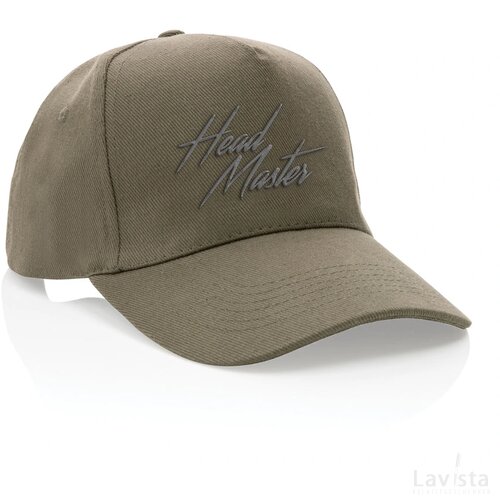 Impact AWARE™ 5 panel 280gr recycled katoenen cap groen