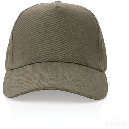 Impact AWARE™ 5 panel 280gr recycled katoenen cap groen