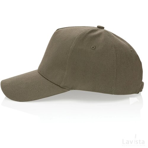Impact AWARE™ 5 panel 280gr recycled katoenen cap groen