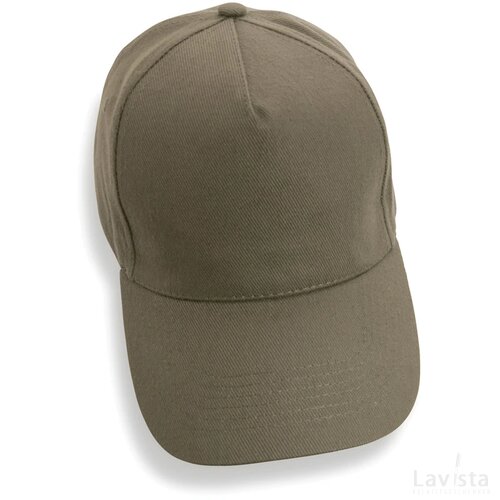 Impact AWARE™ 5 panel 280gr recycled katoenen cap groen