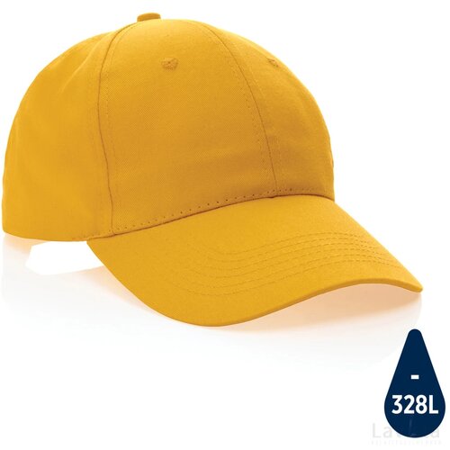 Impact AWARE™ 6 panel 190gr gerecycled katoenen cap geel
