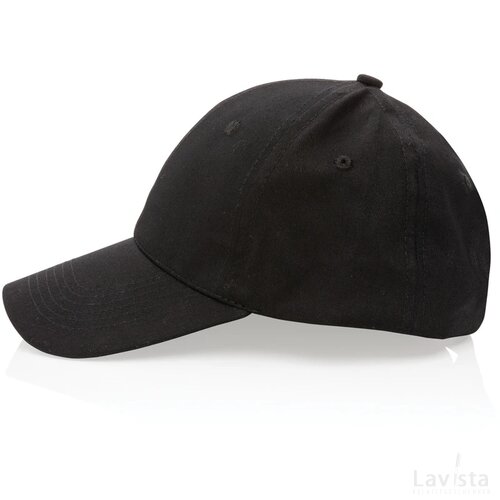Impact AWARE™ 6 panel 190gr gerecycled katoenen cap zwart