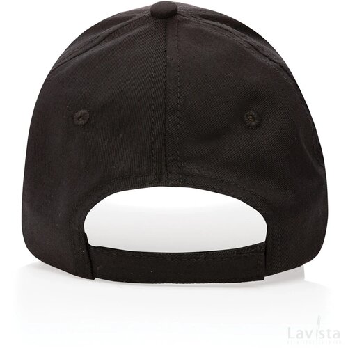 Impact AWARE™ 6 panel 190gr gerecycled katoenen cap zwart