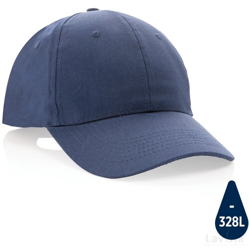 Impact AWARE™ 6 panel 190gr gerecycled katoenen cap donkerblauw