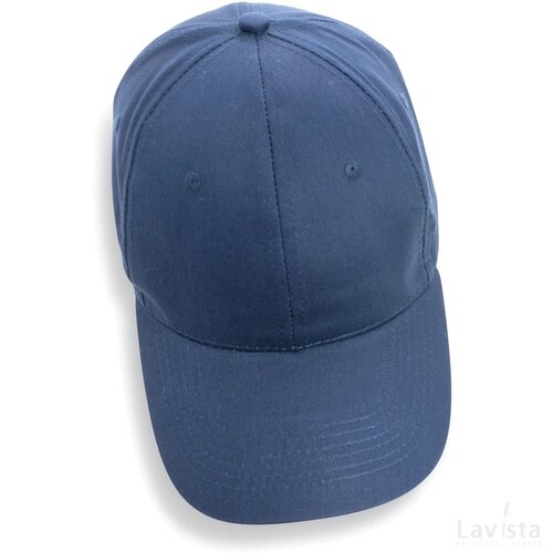 Impact AWARE™ 6 panel 190gr gerecycled katoenen cap donkerblauw