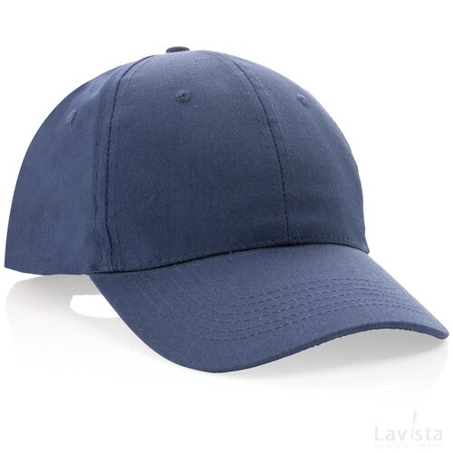 Impact AWARE™ 6 panel 190gr gerecycled katoenen cap donkerblauw