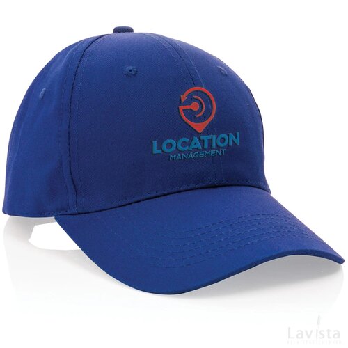 Impact AWARE™ 6 panel 190gr gerecycled katoenen cap blauw