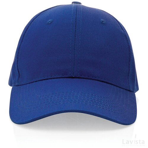 Impact AWARE™ 6 panel 190gr gerecycled katoenen cap blauw