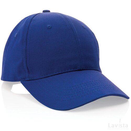 Impact AWARE™ 6 panel 190gr gerecycled katoenen cap blauw