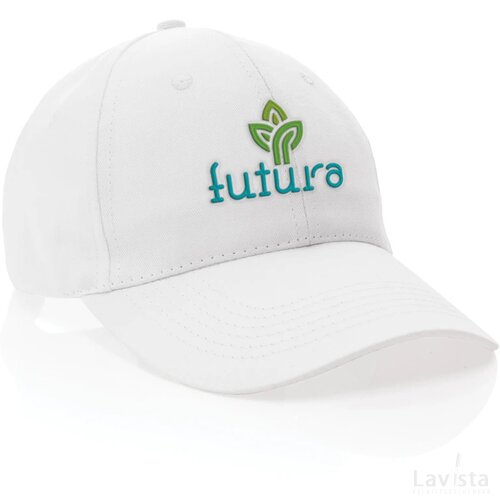Impact AWARE™ 6 panel 190gr gerecycled katoenen cap wit