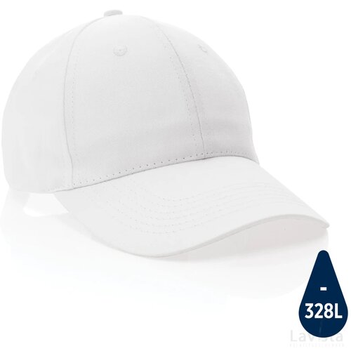 Impact AWARE™ 6 panel 190gr gerecycled katoenen cap wit