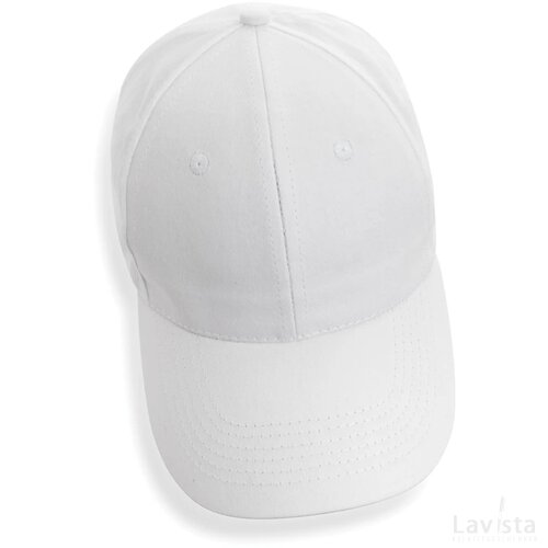 Impact AWARE™ 6 panel 190gr gerecycled katoenen cap wit
