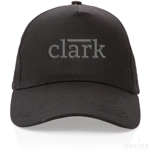 Impact AWARE™ 5 panel 190gr gerecycled katoenen cap zwart
