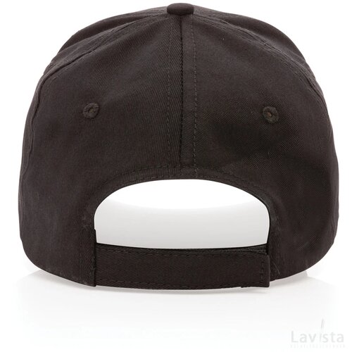 Impact AWARE™ 5 panel 190gr gerecycled katoenen cap zwart