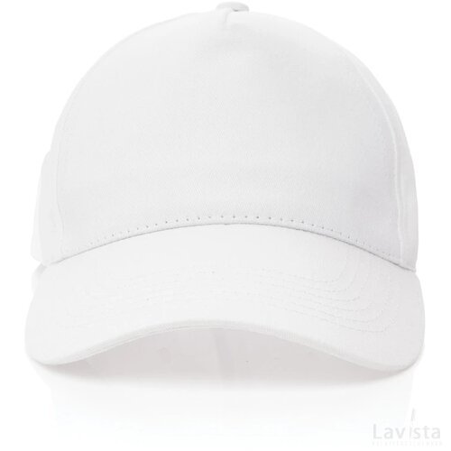 Impact AWARE™ 5 panel 190gr gerecycled katoenen cap wit