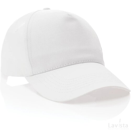 Impact AWARE™ 5 panel 190gr gerecycled katoenen cap wit