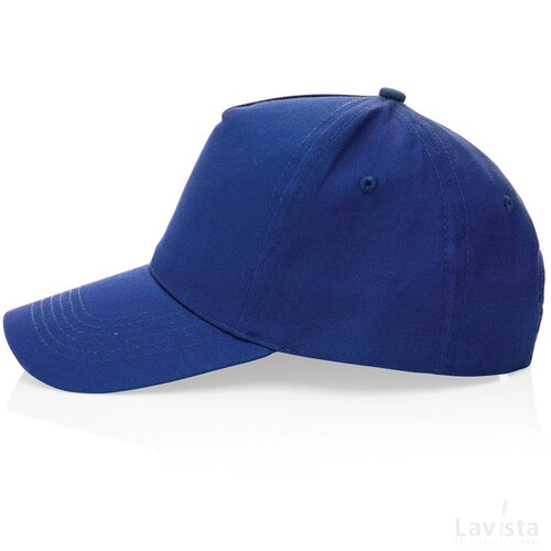 Impact AWARE™ 5 panel 190gr gerecycled katoenen cap blauw