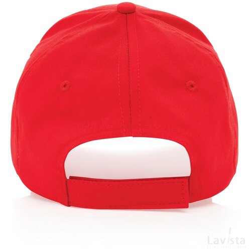 Impact AWARE™ 5 panel 190gr gerecycled katoenen cap rood