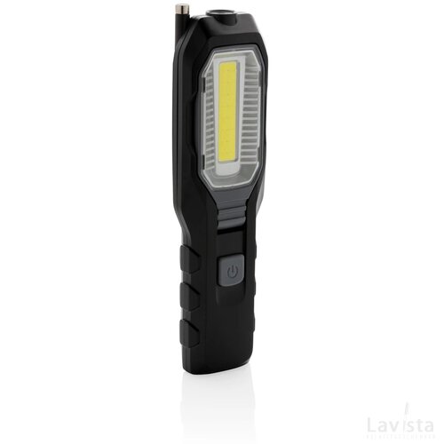 Heavy duty werklamp met COB zwart