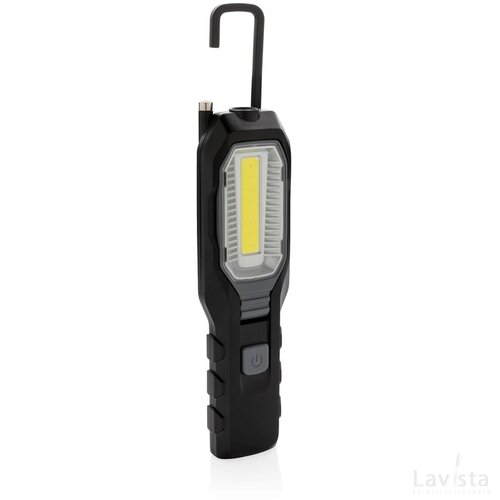 Heavy duty werklamp met COB zwart