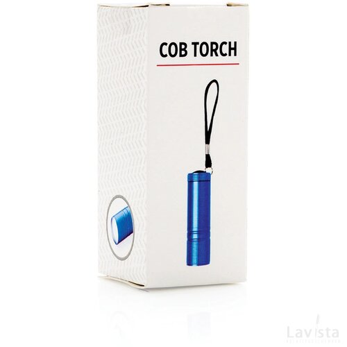 COB zaklamp blauw