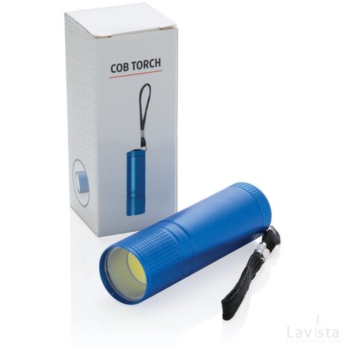COB zaklamp blauw