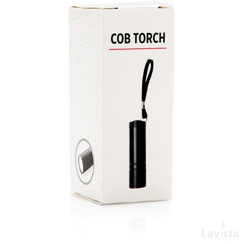 COB zaklamp zwart