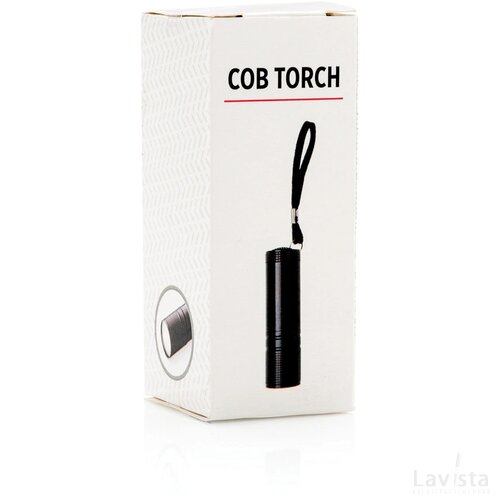 COB zaklamp zwart