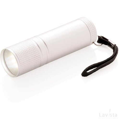 COB zaklamp zilver