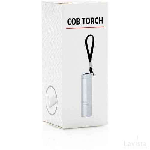 COB zaklamp zilver
