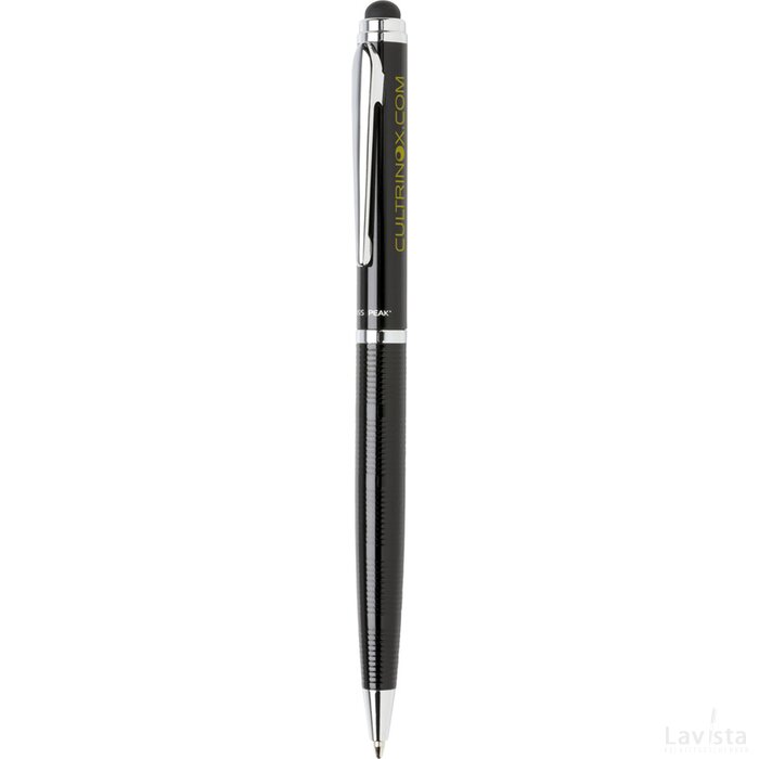 Deluxe touchscreen pen zwart, zilver