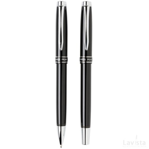 Heritage pennen set zwart, zilver