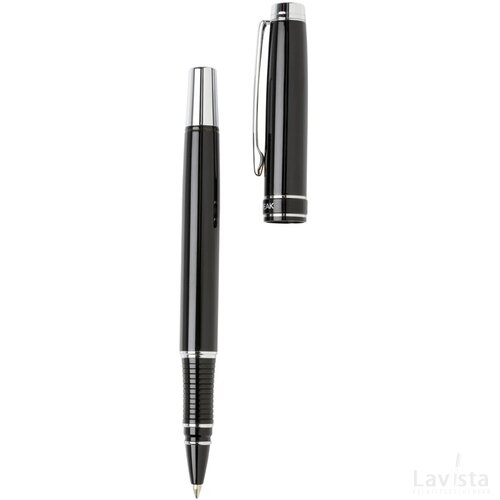 Heritage pennen set zwart, zilver