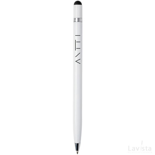 Simplistic metalen pen wit