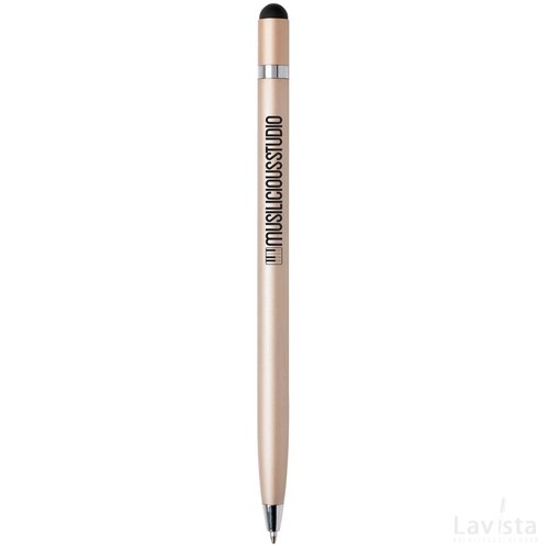Simplistic metalen pen goudkleurig