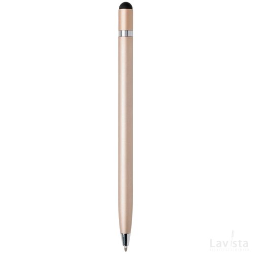Simplistic metalen pen goudkleurig