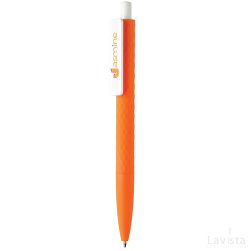 X3 pen smooth touch oranje, wit