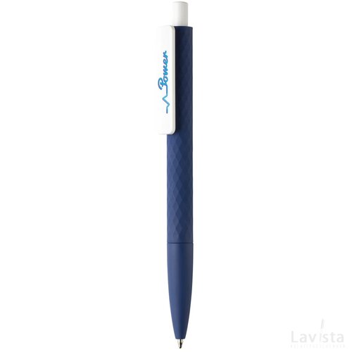 X3 pen smooth touch donkerblauw, wit