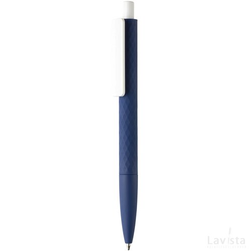X3 pen smooth touch donkerblauw, wit