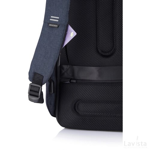 Bobby Hero Regular, anti-diefstal rugzak donkerblauw, zwart