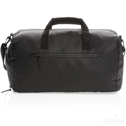 Fashion black PVC vrije weekendtas zwart