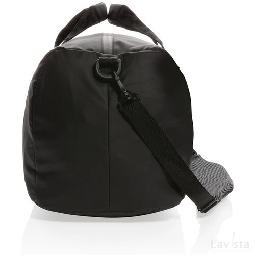 Fashion black PVC vrije weekendtas zwart