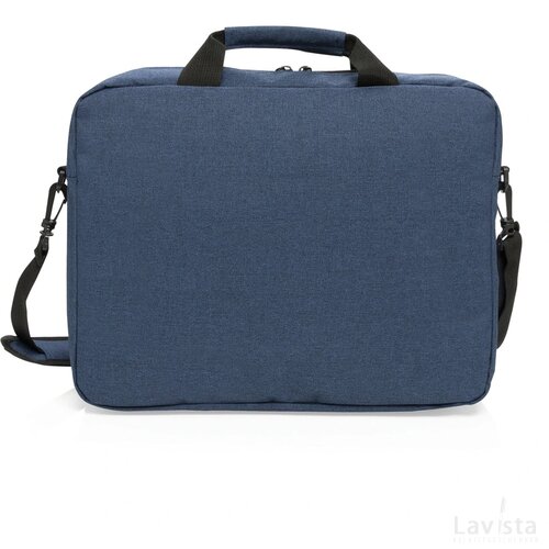 Trend 15” laptop tas PVC-vrij donkerblauw, zwart