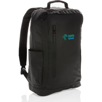 Fashion black PVC vrije 15.6" laptop rugtas zwart