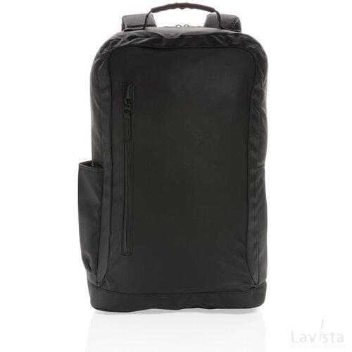Fashion black PVC vrije 15.6" laptop rugtas zwart